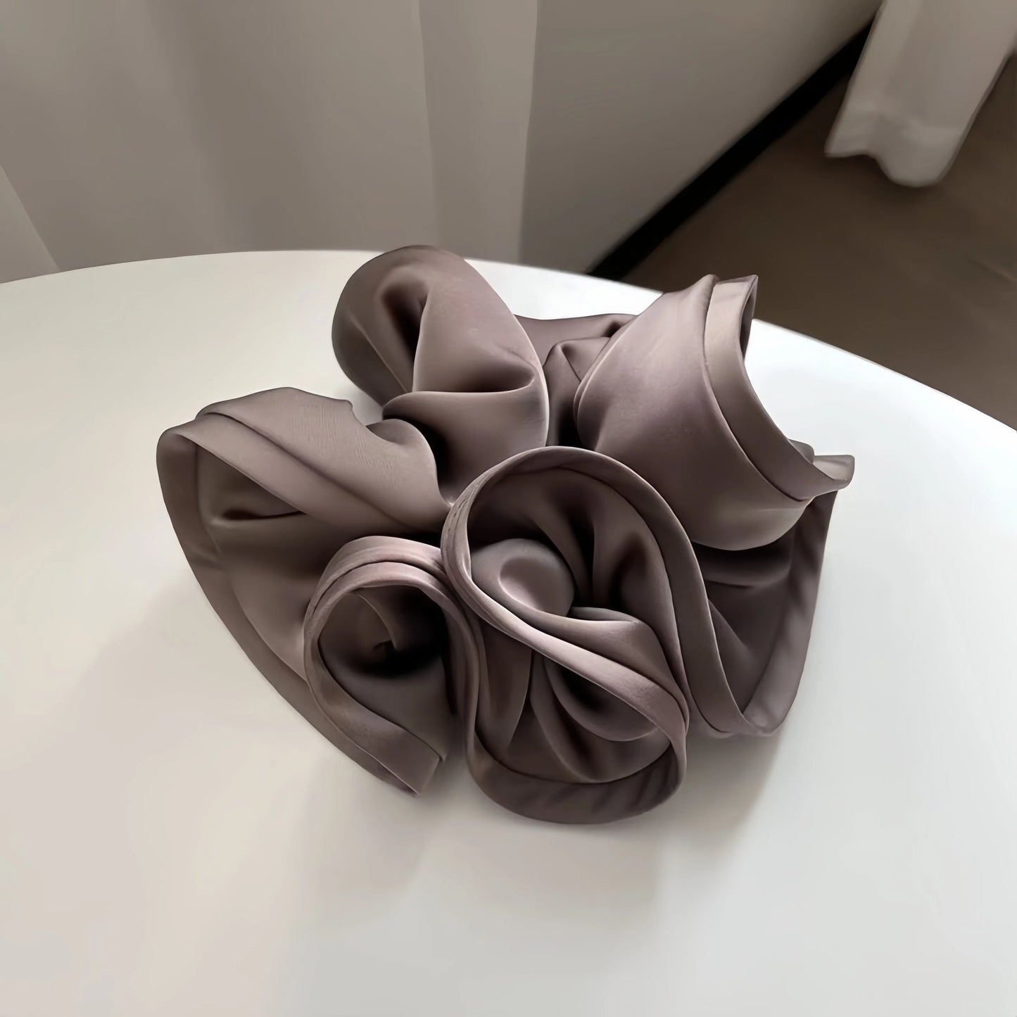 Oversized Satin Scrunchies – Large Soft Hair Ties for Women