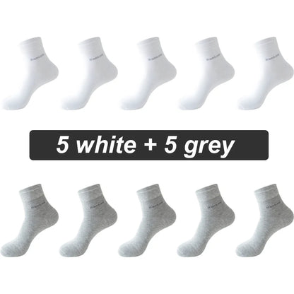 Bamboo Fiber Crew Socks – Soft Breathable Casual Dress Socks for Men & Women