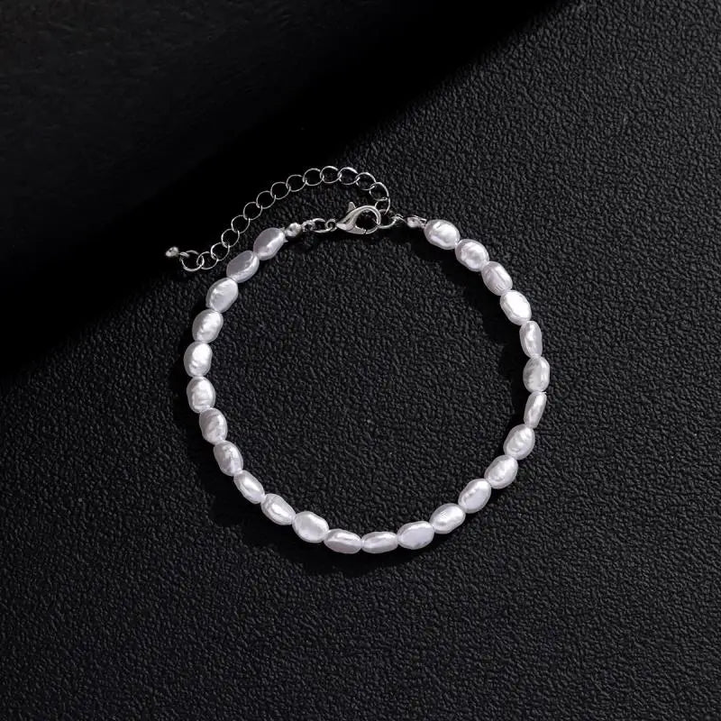 Natural Freshwater Pearl Bracelet – Minimalist Beaded Jewelry
