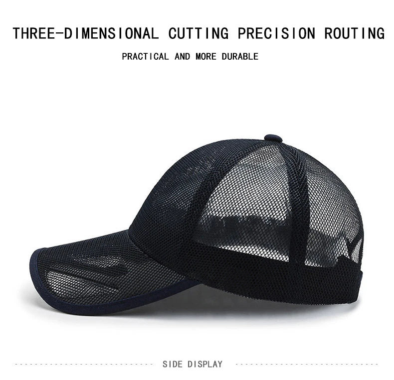 Skull Tactical Trucker Hat – Breathable Mesh Military Baseball Cap