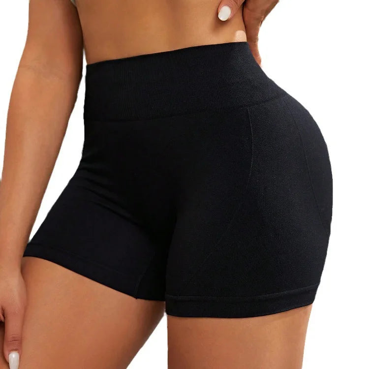 Women’s Seamless Scrunch Biker Shorts – High Waisted Booty Lift Workout Shorts for Gym & Yoga