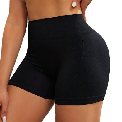 Women’s Seamless Scrunch Biker Shorts – High Waisted Booty Lift Workout Shorts for Gym & Yoga