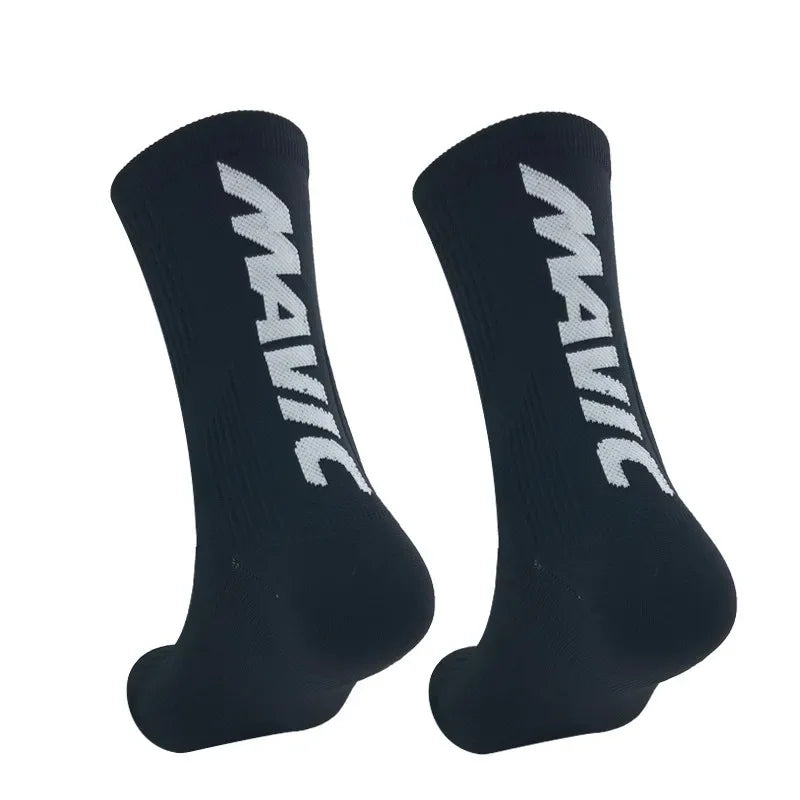 Compression Sports Crew Socks – Breathable Athletic Training Socks