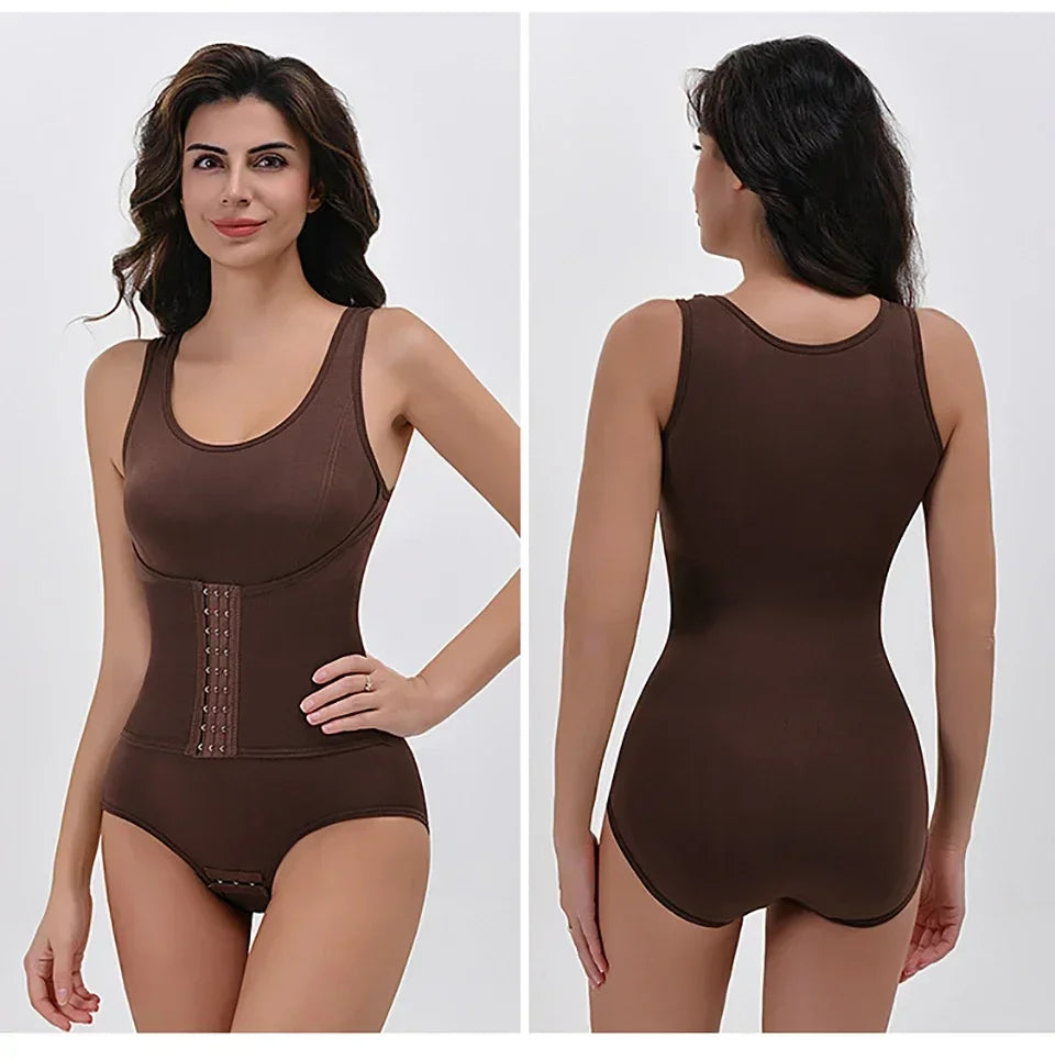 2026 New Bodysuit Shapewear with Zipper Belt Women Tummy Control Fajas Body Shaper Waist Trainer Slimming Cincher Corset Tops