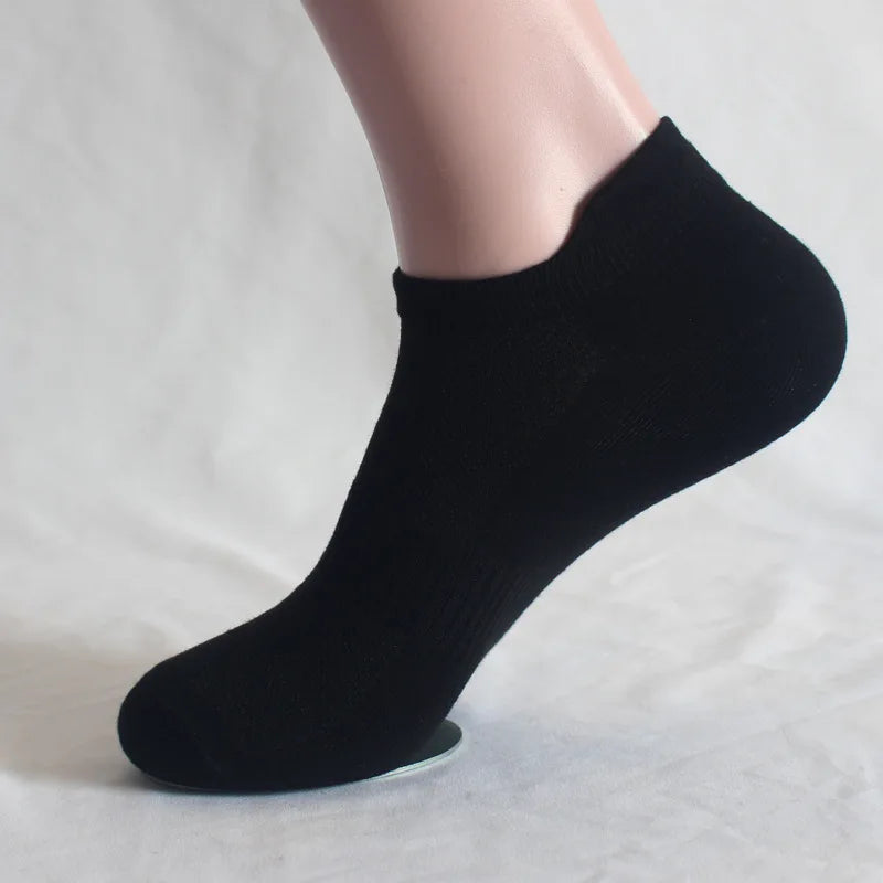 Men’s Low Cut Ankle Socks – Breathable Cotton No Show Socks Pack