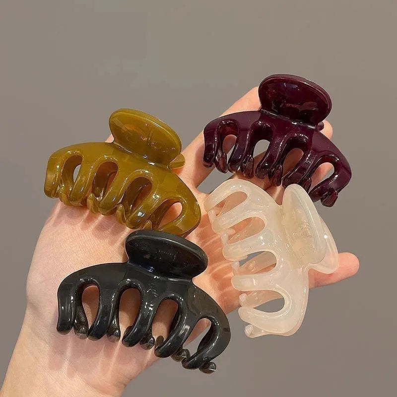 Large Matte Hair Claw Clips – Minimalist Acrylic Jaw Clips for Women Trendy Hair Accessories