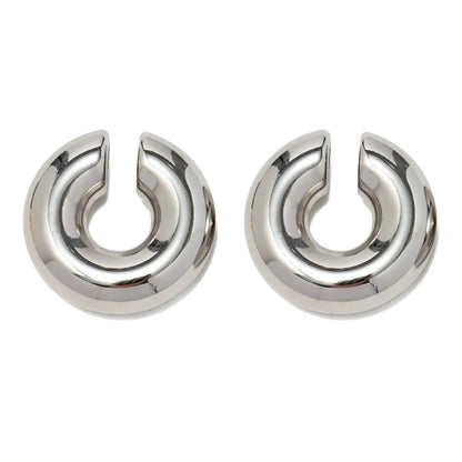 Chunky Hoop Earrings – Gold & Silver Statement Earrings
