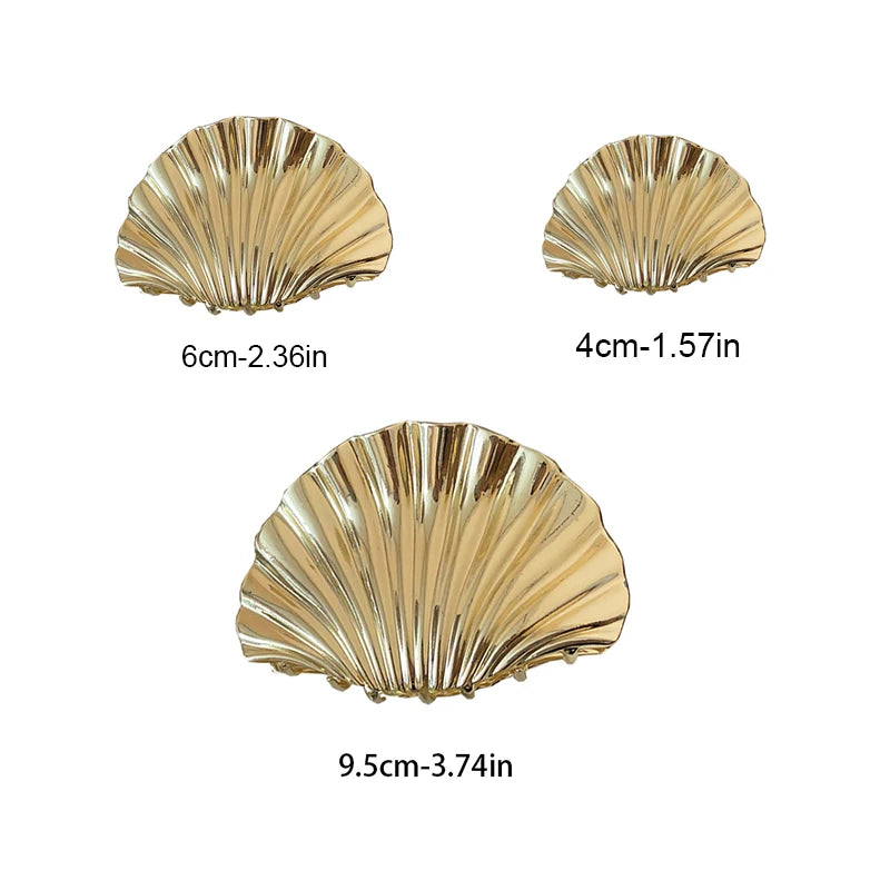 Ocean Shell Shark Clip | Eco-Friendly Alloy Hair Accessory