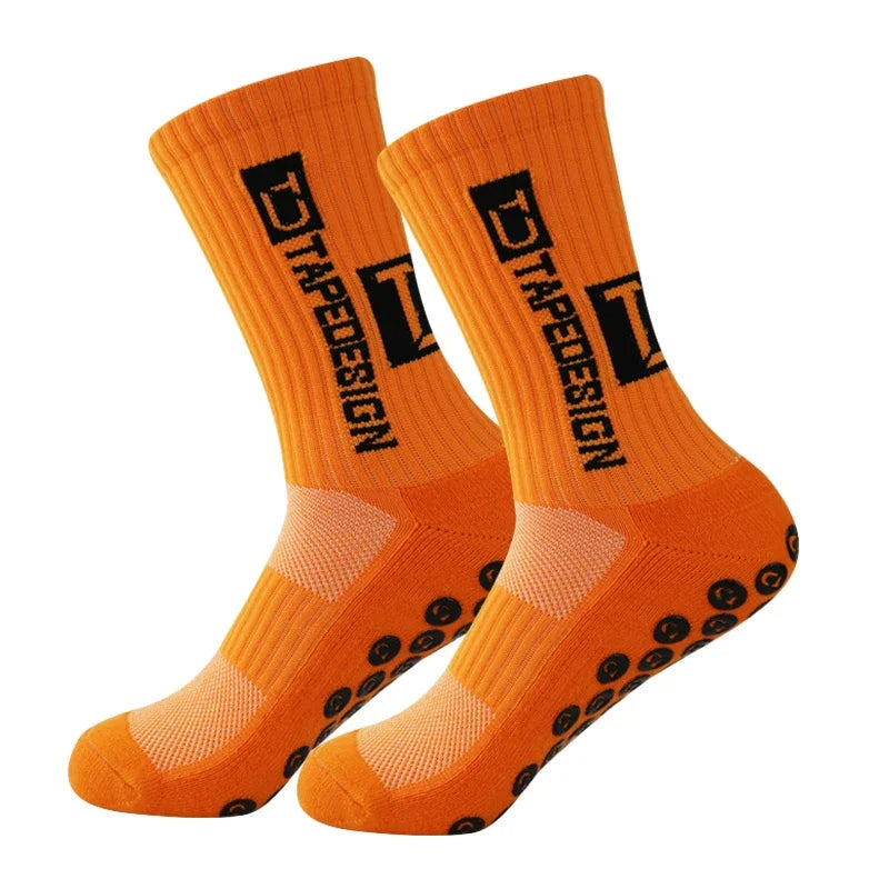 Anti Slip Soccer Grip Socks – Athletic Compression Football Crew Socks