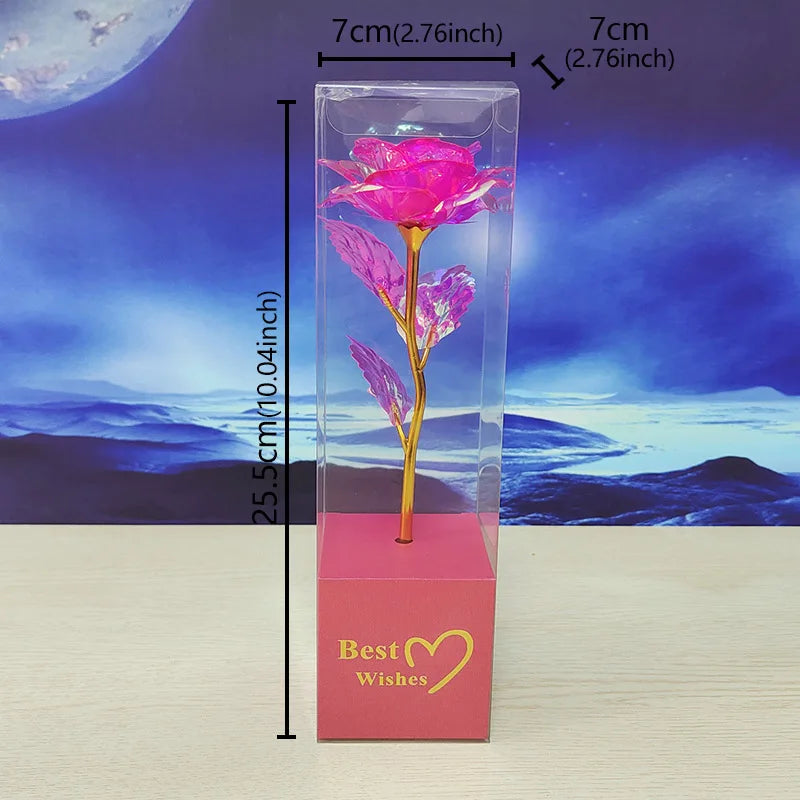 Galaxy Rose Eternal 24K Gold Foil Flower | Romantic Valentine's Day Gift