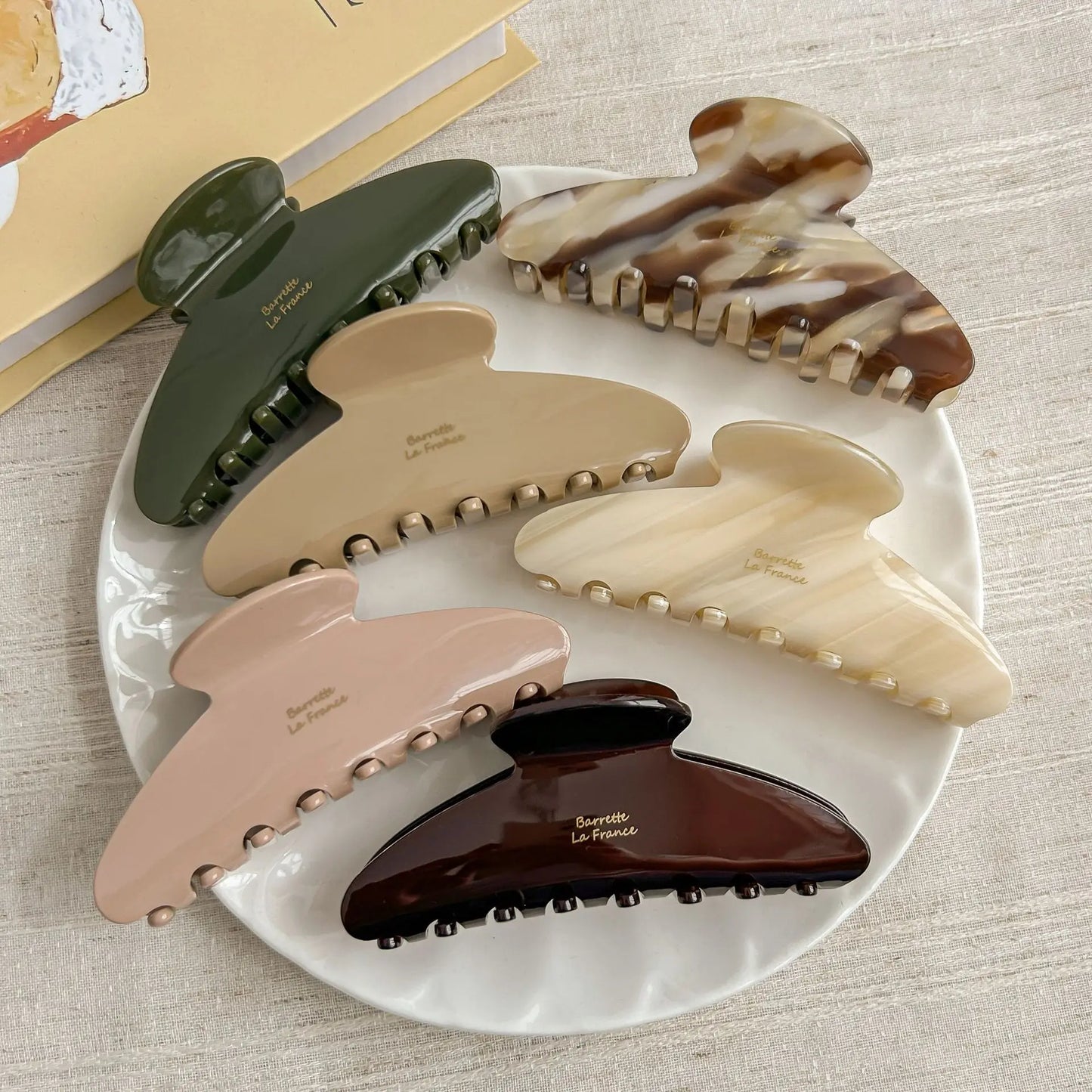 Matte Claw Hair Clip Set – Minimalist Large Jaw Clips for Women Trendy Hair Accessories