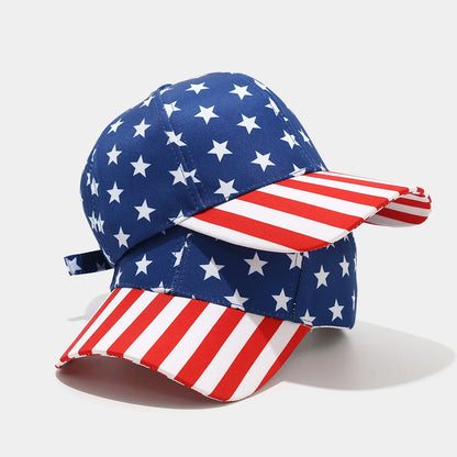 American Flag Print Baseball Cap – Unisex Patriotic Adjustable Hat