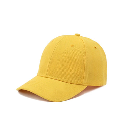 Solid Color Baseball Cap – Casual Adjustable Sports Hat