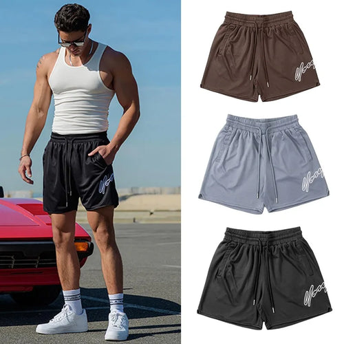 Men’s Casual Athletic Shorts – Lightweight Drawstring Gym Shorts Summer Streetwear for Men