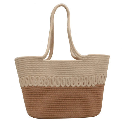 Shoulder Bag Summer Woven Bag Tote Bag Large Capacity Straw Bag for Summer Beach Holidays Women's Beach Bag Flower, Summer 2026