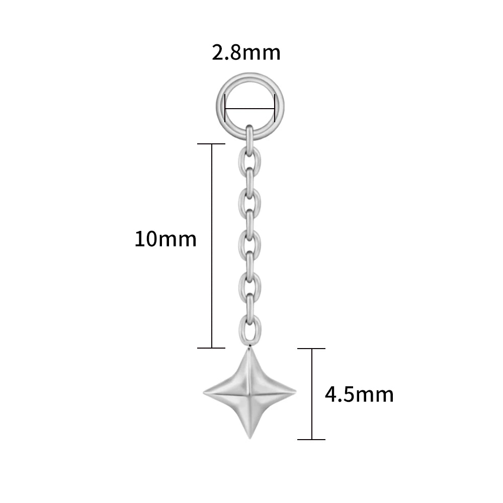 Star Drop Earrings – Minimalist Geometric Dangle Earrings for Women Trendy Jewelry