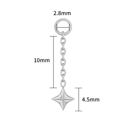 Star Drop Earrings – Minimalist Geometric Dangle Earrings for Women Trendy Jewelry