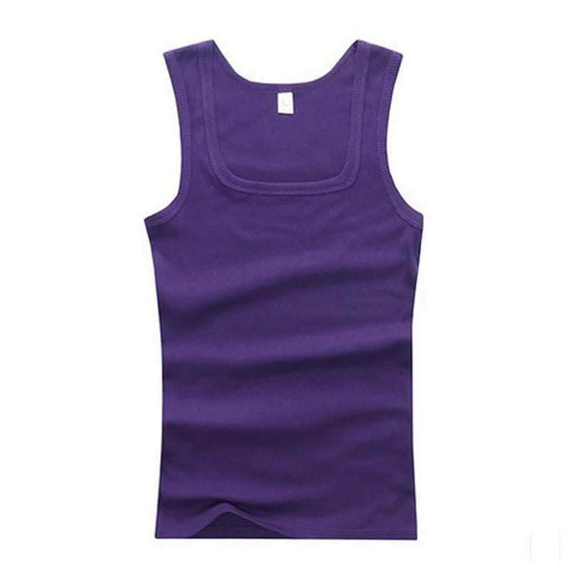 Men’s Ribbed Tank Top – Sleeveless Cotton Gym Shirt Casual Fitness Undershirt for Summer