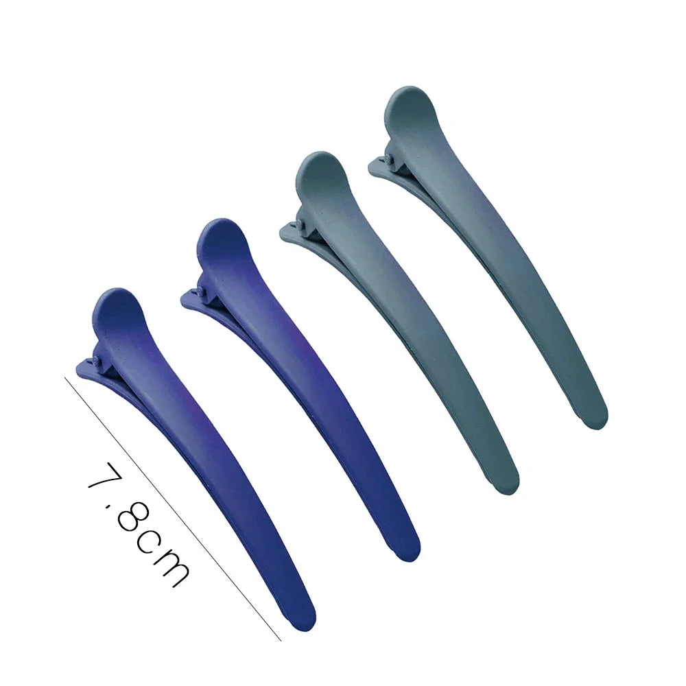 4Pcs/Set Matte Snap Hair Clips Set – Minimalist Colorful Korean Barrettes for Women & Girls