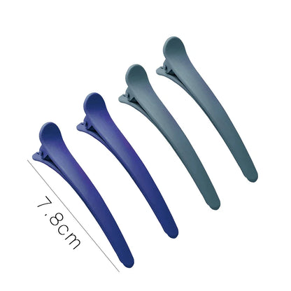 4Pcs/Set Matte Snap Hair Clips Set – Minimalist Colorful Korean Barrettes for Women & Girls