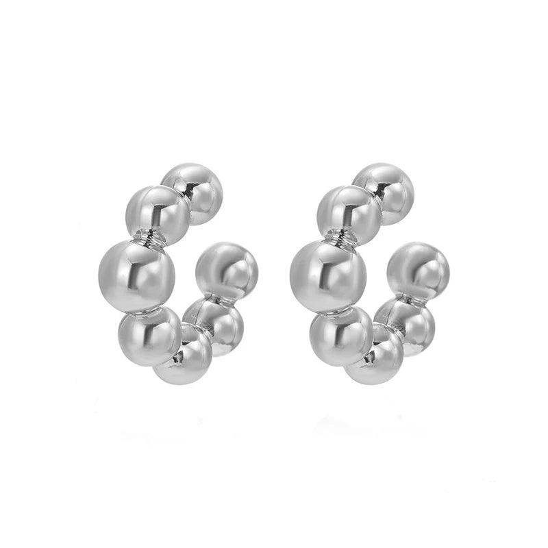 Chunky Hoop Earrings – Gold & Silver Statement Earrings