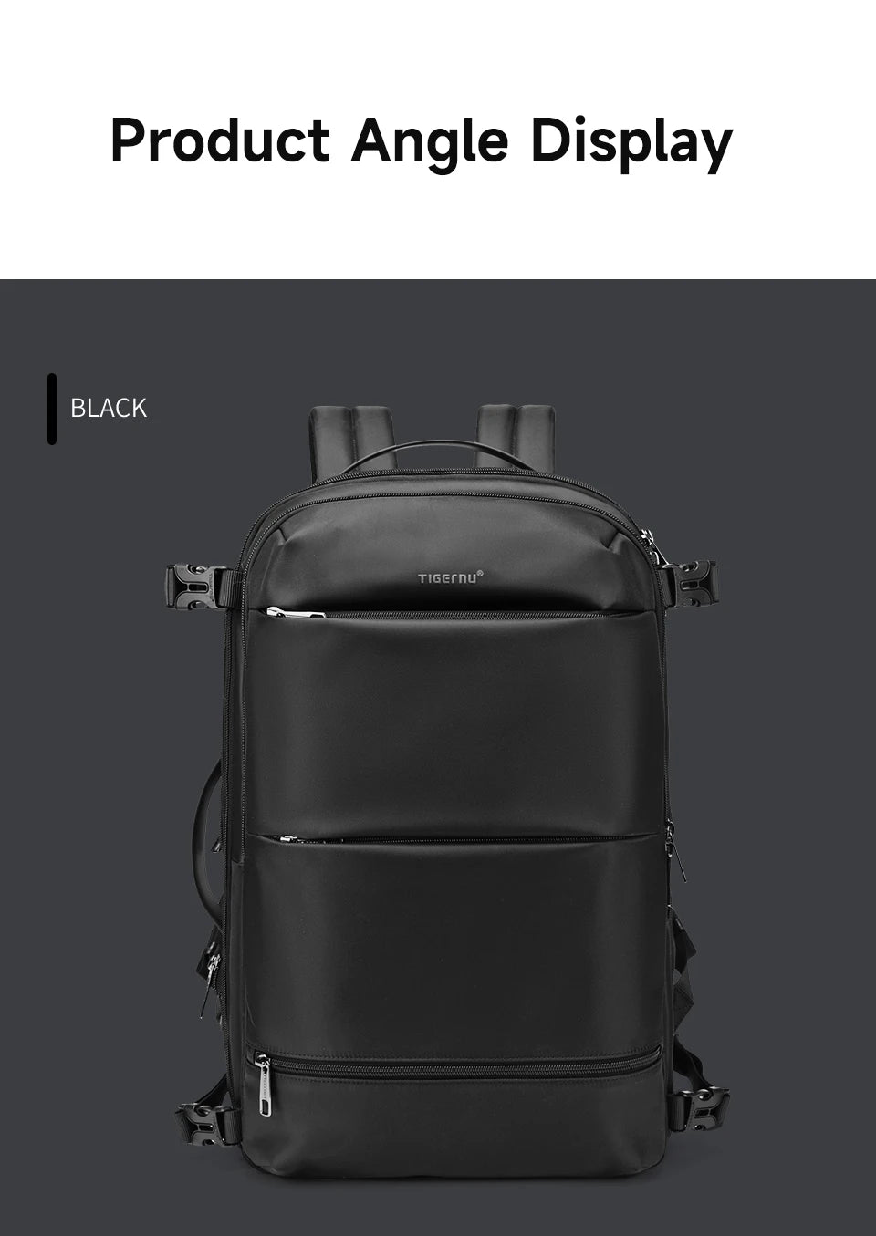 TIGERNU Large Capacity Travel Backpack – Airline Approved Laptop Bag