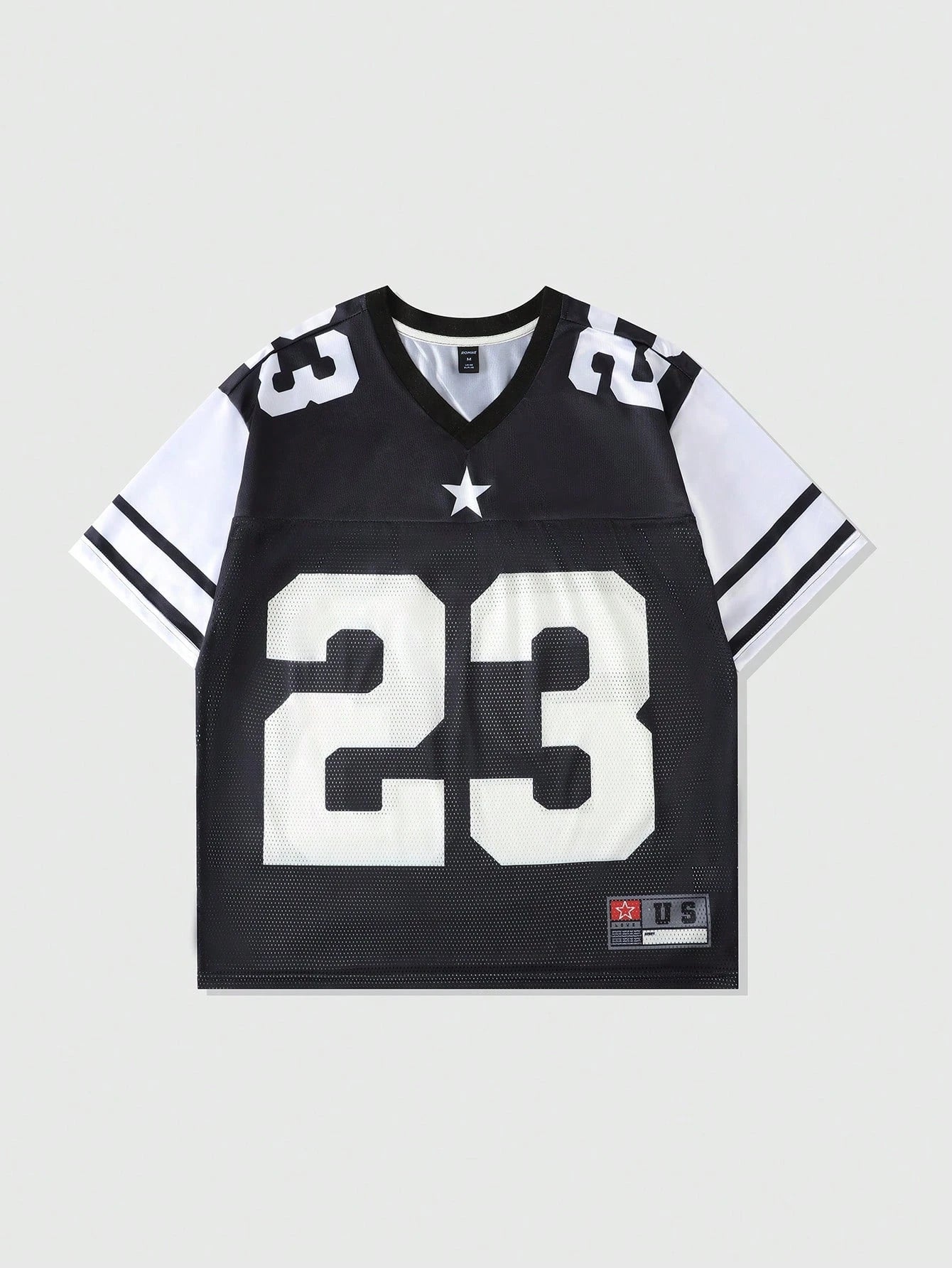 2026 New Hot Women's Summer Y2K Fashion Casual Shirt Street Retro Hip Hop 23 Shirt V-Neck Loose Breathable Quick Drying T-Shirt