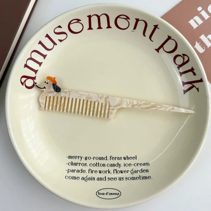 Cute Animal & Fruit Hair Comb Collection – Kawaii Acetate Detangling Comb for Women, Kids & Aesthetic Accessories