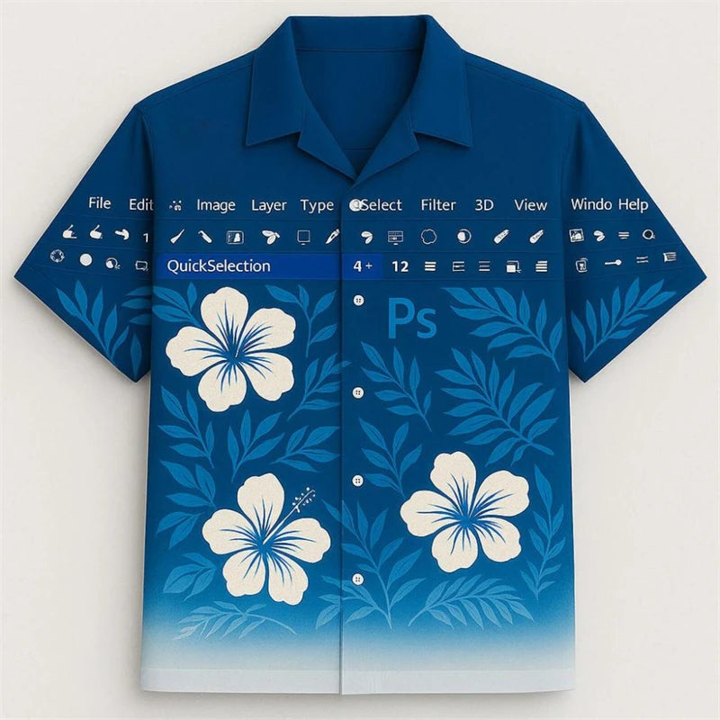 Funny Excel Spreadsheet Hawaiian Shirt 3D Print Y2K Vacation Button Up Shirt