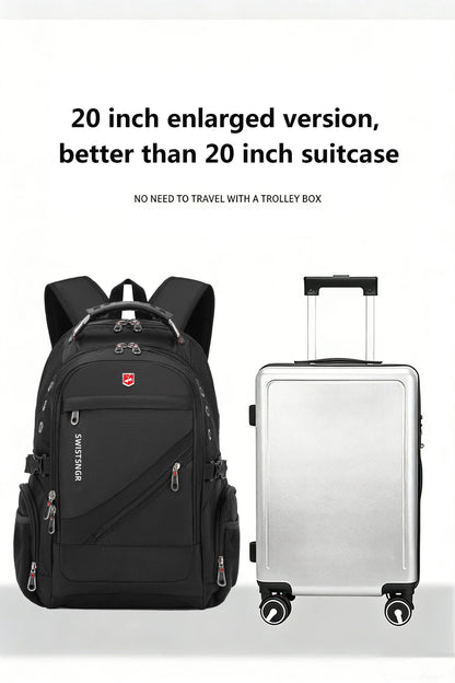 SWISSTSNGR Waterproof Backpack – Casual Laptop & College Bag