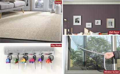 Heavy Duty Hook and Loop Tape – Self Adhesive Fastener Strip for Home & Office