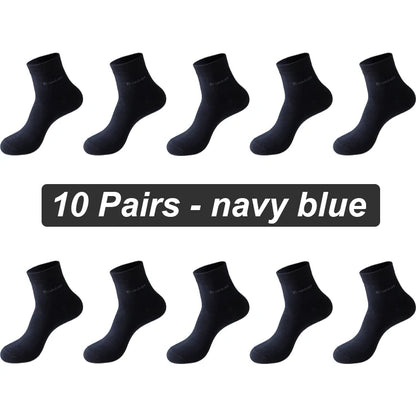 Bamboo Fiber Crew Socks – Soft Breathable Casual Dress Socks for Men & Women