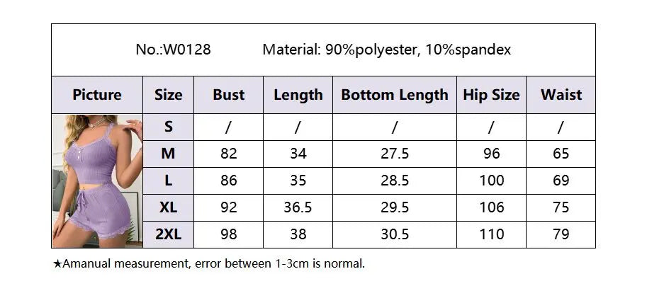 Women’s Summer Pajama Set – Sexy Sleepwear Lounge Set with Soft Trousers, Comfortable Nightwear for Women
