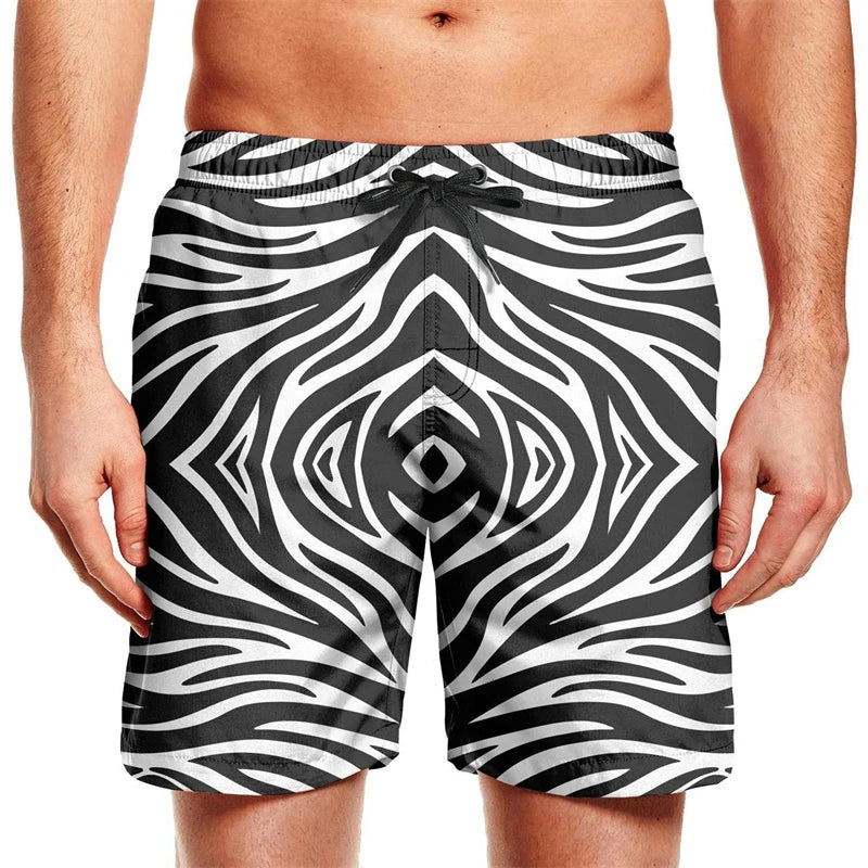 Men’s Quick Dry Swim Trunks – Summer Beach Shorts with Pockets
