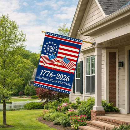 250th Anniversary America Garden Flag, 1776-2026 USA 250 Years Banner 4th of July Patriotic