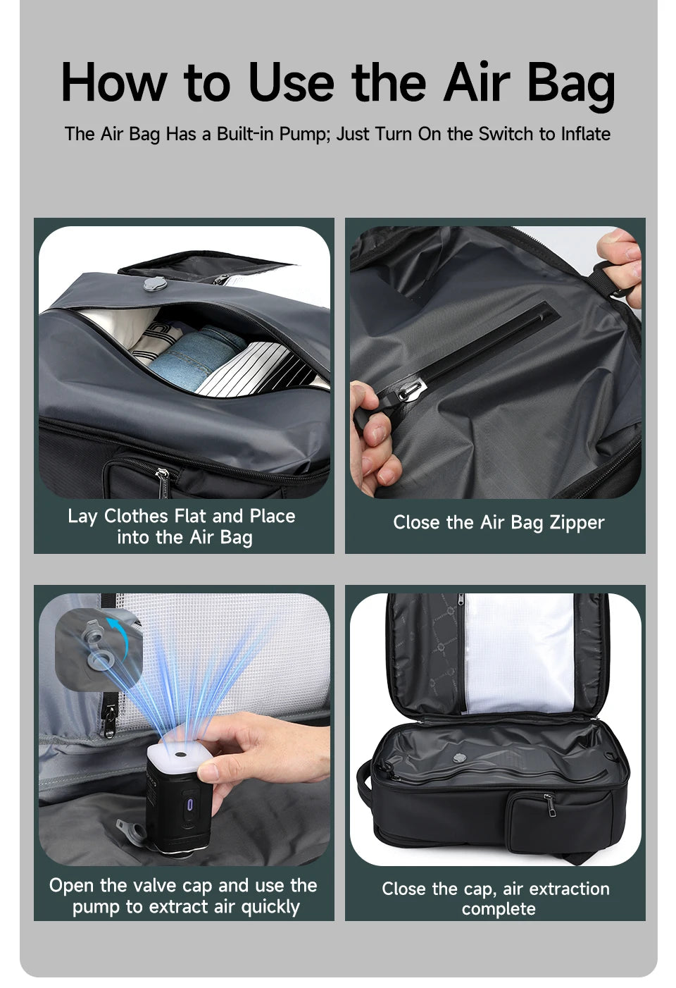 TIGERNU Laptop Backpack for Men – Waterproof Business Travel Backpack
