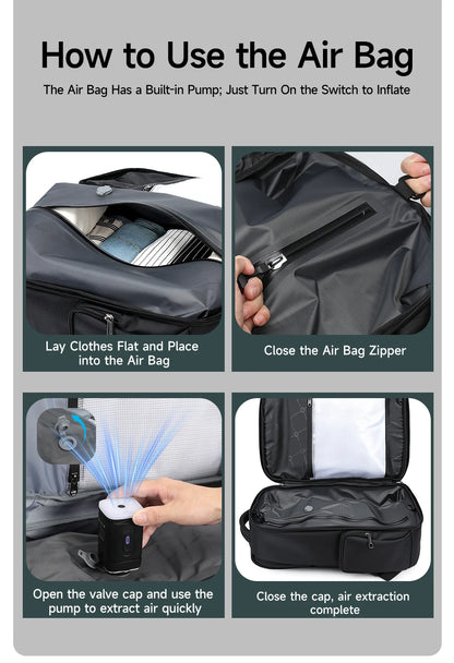 TIGERNU Laptop Backpack for Men – Waterproof Business Travel Backpack