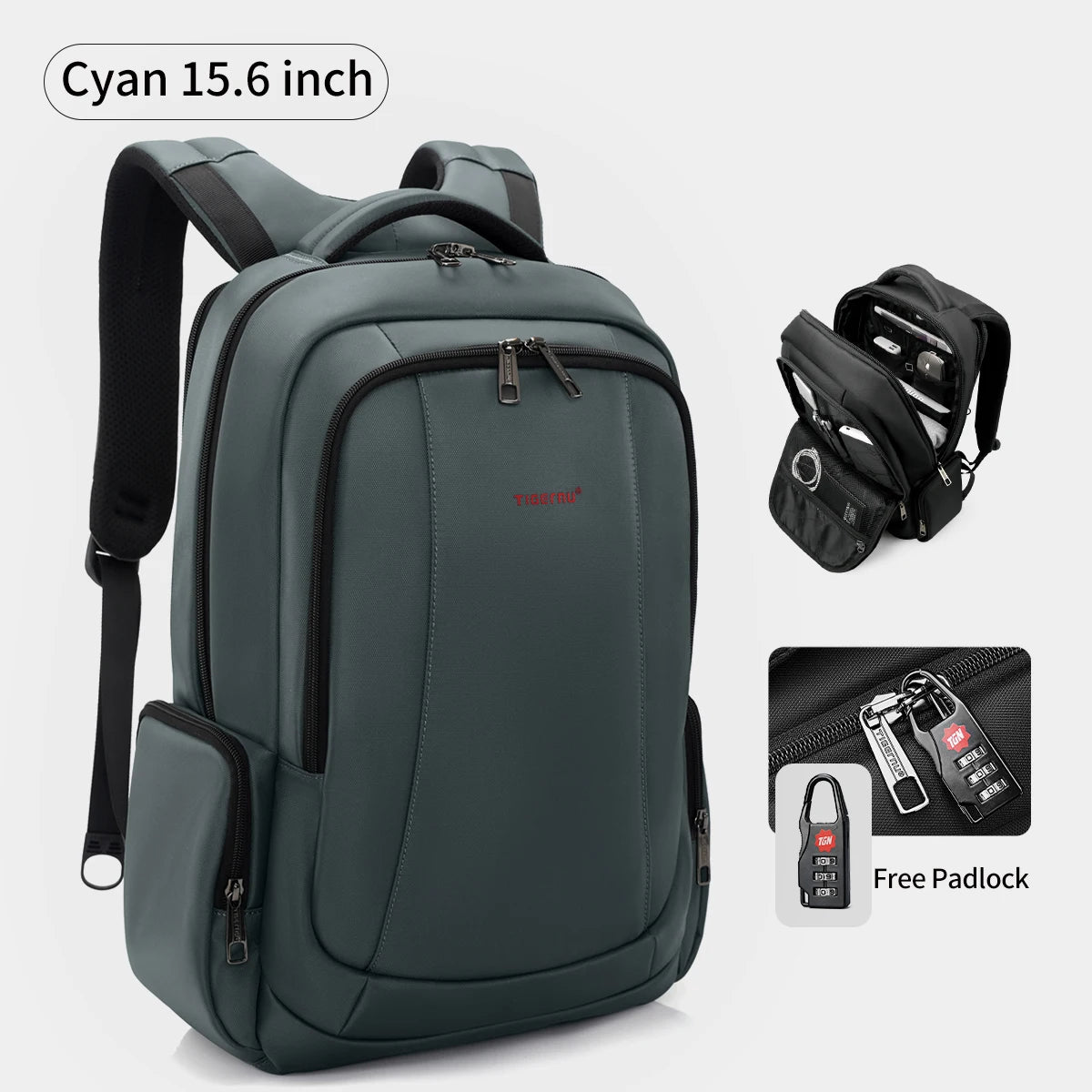TIGERNU Laptop Backpack for Men – Waterproof Business Travel Backpack