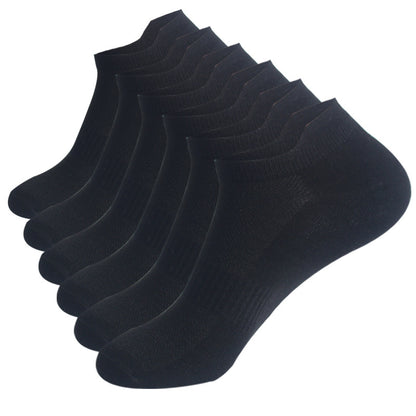 Men’s Low Cut Ankle Socks – Breathable Cotton No Show Socks Pack