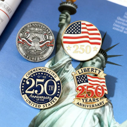 Limited Edition Patriot Pin – American Independence 250 Years Commemorative Enamel Brooch Badge Gift