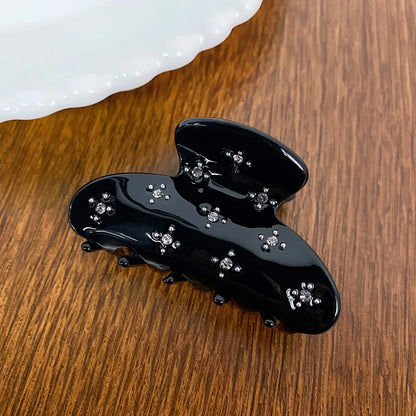 1pc Diamond inlay, high-end feel, light luxury style, flower clip, personalized atmosphere, simple hair clip, hair accessory