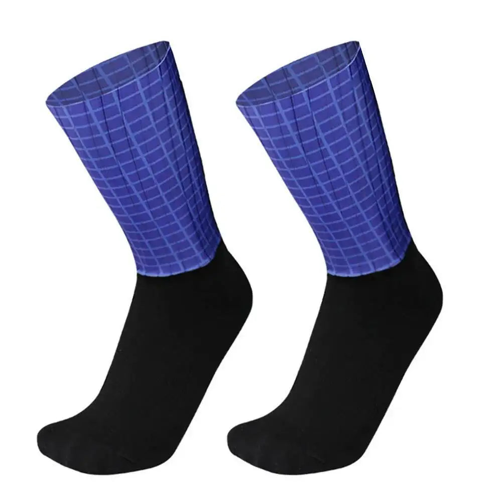 Breathable Mesh Cycling Socks – Lightweight Athletic Crew Sports Socks