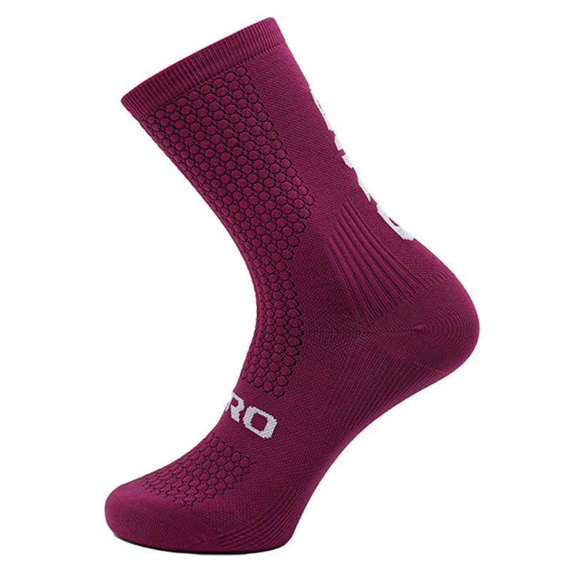 5 Pairs Compression Sports Crew Socks – Breathable Athletic Running & Training Socks