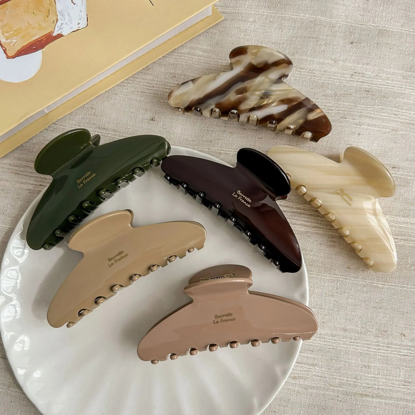 Matte Claw Hair Clip Set – Minimalist Large Jaw Clips for Women Trendy Hair Accessories