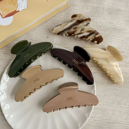 Matte Claw Hair Clip Set – Minimalist Large Jaw Clips for Women Trendy Hair Accessories