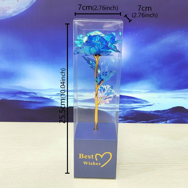 Galaxy Rose Eternal 24K Gold Foil Flower | Romantic Valentine's Day Gift