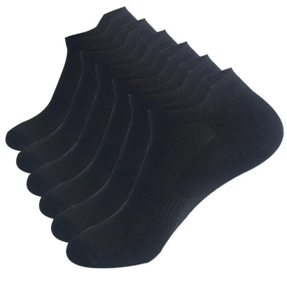 Men’s Low Cut Ankle Socks – Breathable Cotton No Show Socks Pack