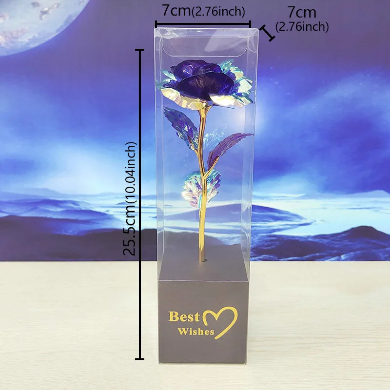Galaxy Rose Eternal 24K Gold Foil Flower | Romantic Valentine's Day Gift