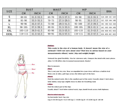 Micro Chain Bikini Set Women Brazilian Swimsuit Sexy Summer Beachwear