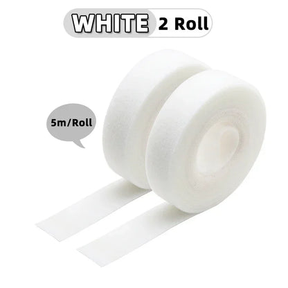 5m/roll Reusable Cable Management Strap Roll – Hook & Loop Fastener Tape